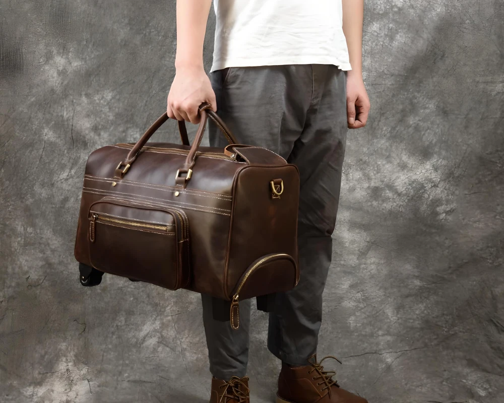 best leather carry on bag